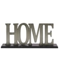 thumbnail image 2 of Benzara BM180836 Wood Alphabet Decor Home on Black Rectangular Base, Black & Silver - 6.5 x 3 x 15 in., 2 of 2