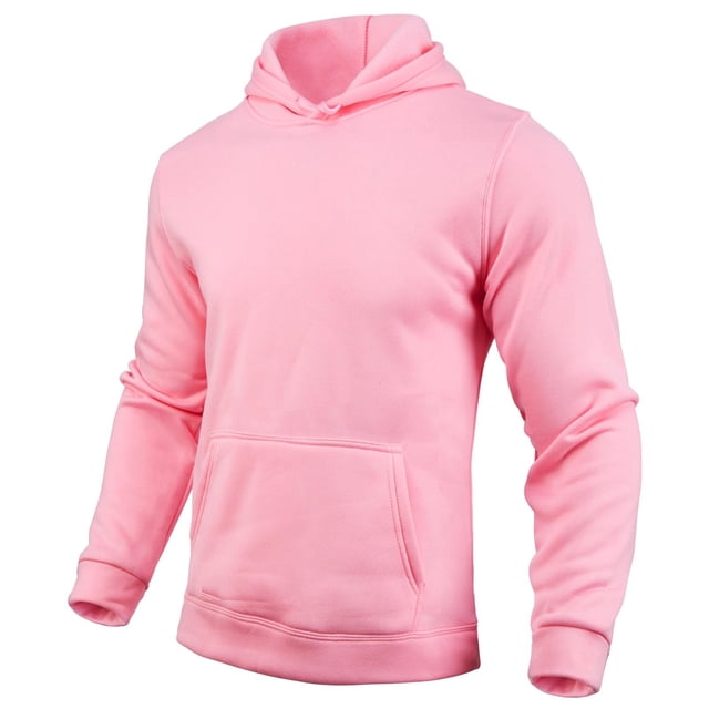RKSTN Chandails Légers Roses pour Hommes Chandails à Capuchon Mode Chandails à Manches Longues avec Poches Mode d'Automne Vêtements Décontractés d'Hiver