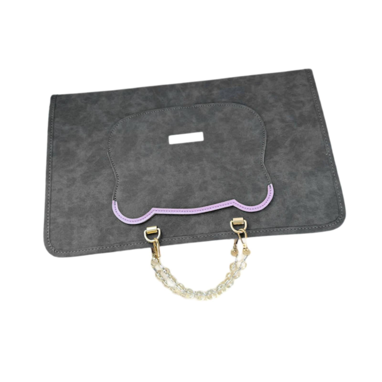 Laptop Bag Sleeve Flip Case PU Leather Waterproof Storage Pouch for 13 Inch Computer School Work