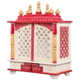 thumbnail image 3 of Temple For Home And Office / Wall Hanging Wooden Mandir / Mandir With Doors /Hindu Pooja Temple / MDF Board Mandir/Mandir With Double Drawer, 3 of 4