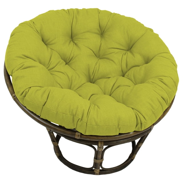 Silla Papasan Pillow International Caravan de 42 pulgadas, color lima