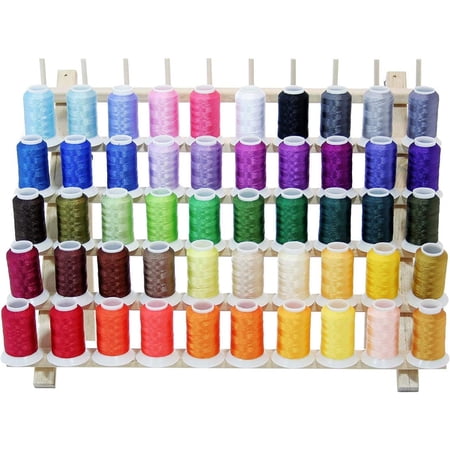 50 Cones Poly Machine Embroidery Thread Compatible With Brother And Babylock Machines 40wt 550yards Works With BrotherBabylock Embroidery Machines
