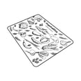 thumbnail image 3 of Escurridor de fregadero de cocina reutilizable, alfombrilla de mostrador, alfombrilla de drenaje antideslizante, alfombrilla de secado de platos , Blanco 30x40cm Macarena Escurreplatos, 3 of 8