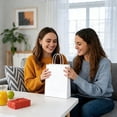thumbnail image 4 of White Paper Gift Bags with Handle,Liner Packaging White Gift Bags,Kraft Paper Shopping Bags for Business, Shopping, Grocery, Retail, Birthday Wedding Party Favor, 10x5x13", 10 Pack(9.84x12.99"), 4 of 9