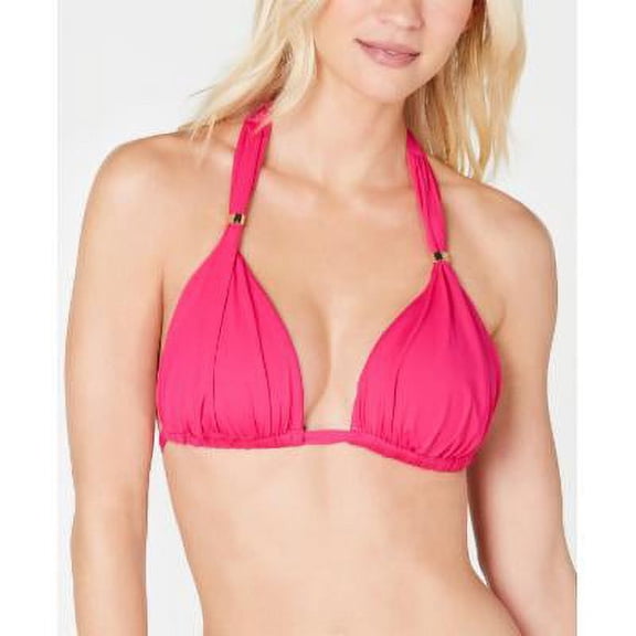 Lauren Ralph Lauren ORCHID Beach Club Triangle Halter Bikini Swim Top, US 16