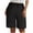 Black, variant on vigerkar Womens Bermuda Shorts Casual Loose Elastic Drawstring Beach Knee Length short Pants with Pockets Green, L
