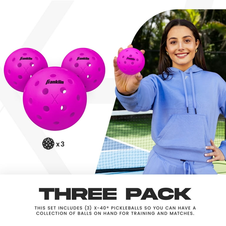 Franklin Sports X-40 Outdoor Pickleballs - USA Pickleball (USAPA