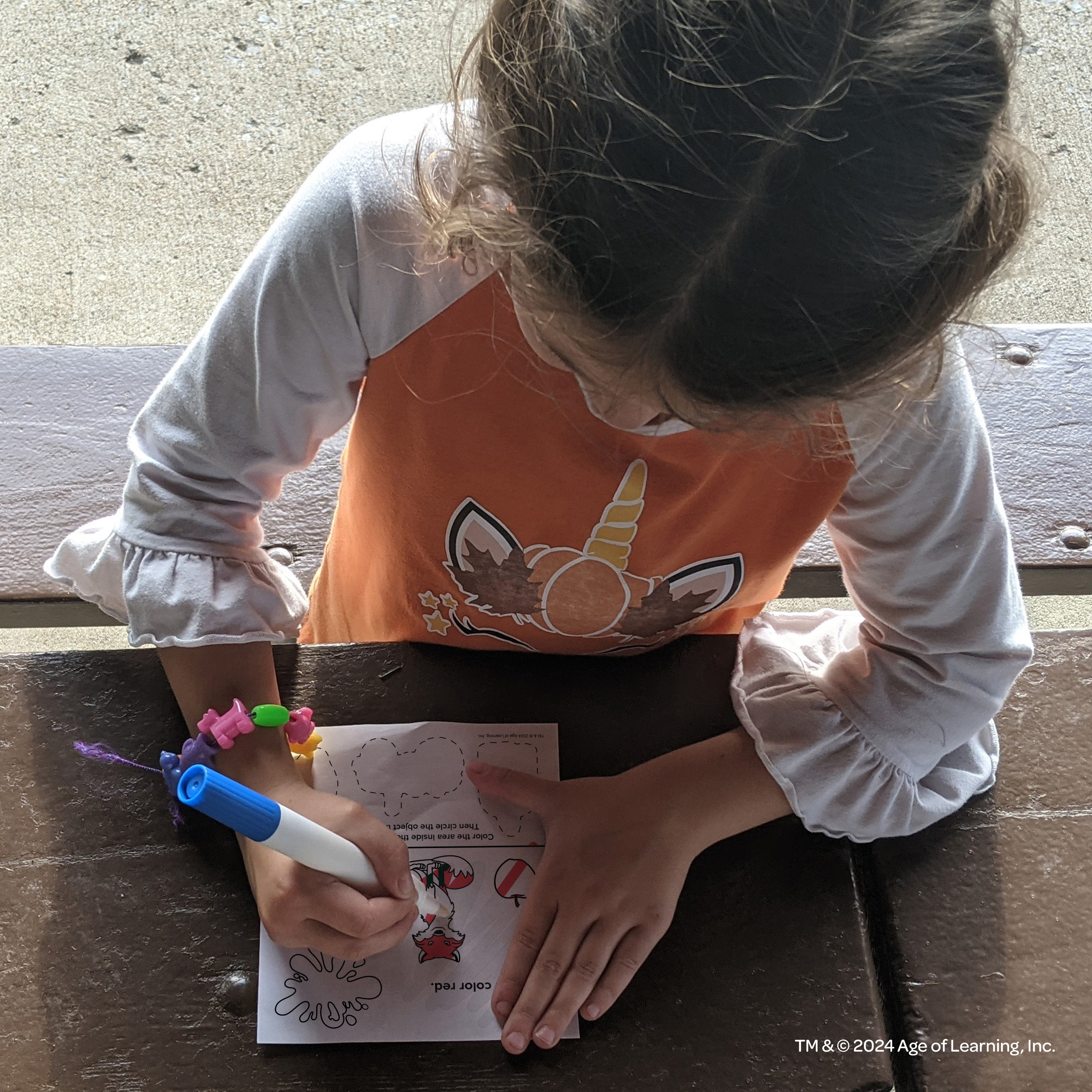 ABCMouse Imagine Ink 16 Page Coloring and Shapes Educational Workbook, with Mess Free Marker