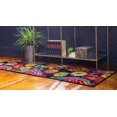 thumbnail image 2 of Unique Loom Lyon Floral Garden Area Rug 2' x 8' Runner Black/Yellow, 2 of 2