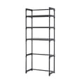 thumbnail image 3 of FEOLGEHLY Over Toilet Storage Rack, 56.5-Inch Tall Storage Rack with Multi-Layer Bathroom Shelf, Freestanding Bathroom Organizer for Toiletries, Space-Saving 56 Inch Toilet Storage (Black), 3 of 7