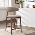 thumbnail image 2 of MALOL Wood Bar Stools, Mid-Century Counter Height Chairs for Kitchen Island, Dining Room– Camel, 2 of 28