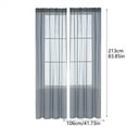 thumbnail image 2 of Semi Sheer Curtains Light Filtering Window Drapes Thermal Insulated Voile Panels -Free Sheer Curtains for Living Room, Bedroom Wedding,Photography Stage Decor Pipe and Drape System Compatible, 2 of 6