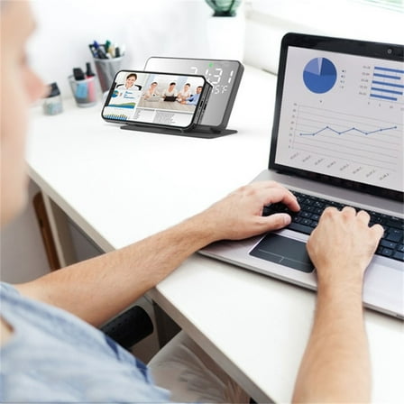 AZXY Wireless Charger,Charging Station,Charger Station,Wireless Charging Station,Clock With 3 in 1 Desk Charging Stand for Phone Earphones Watch