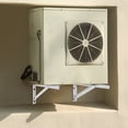 thumbnail image 4 of Dwellnix Stainless Steel AC Outdoor Unit Mounting Brackets, Foldable Design, 440lbs Load Capacity for 1-1.5p Air Conditioners, Wall-Mountable Installation, 4 of 11