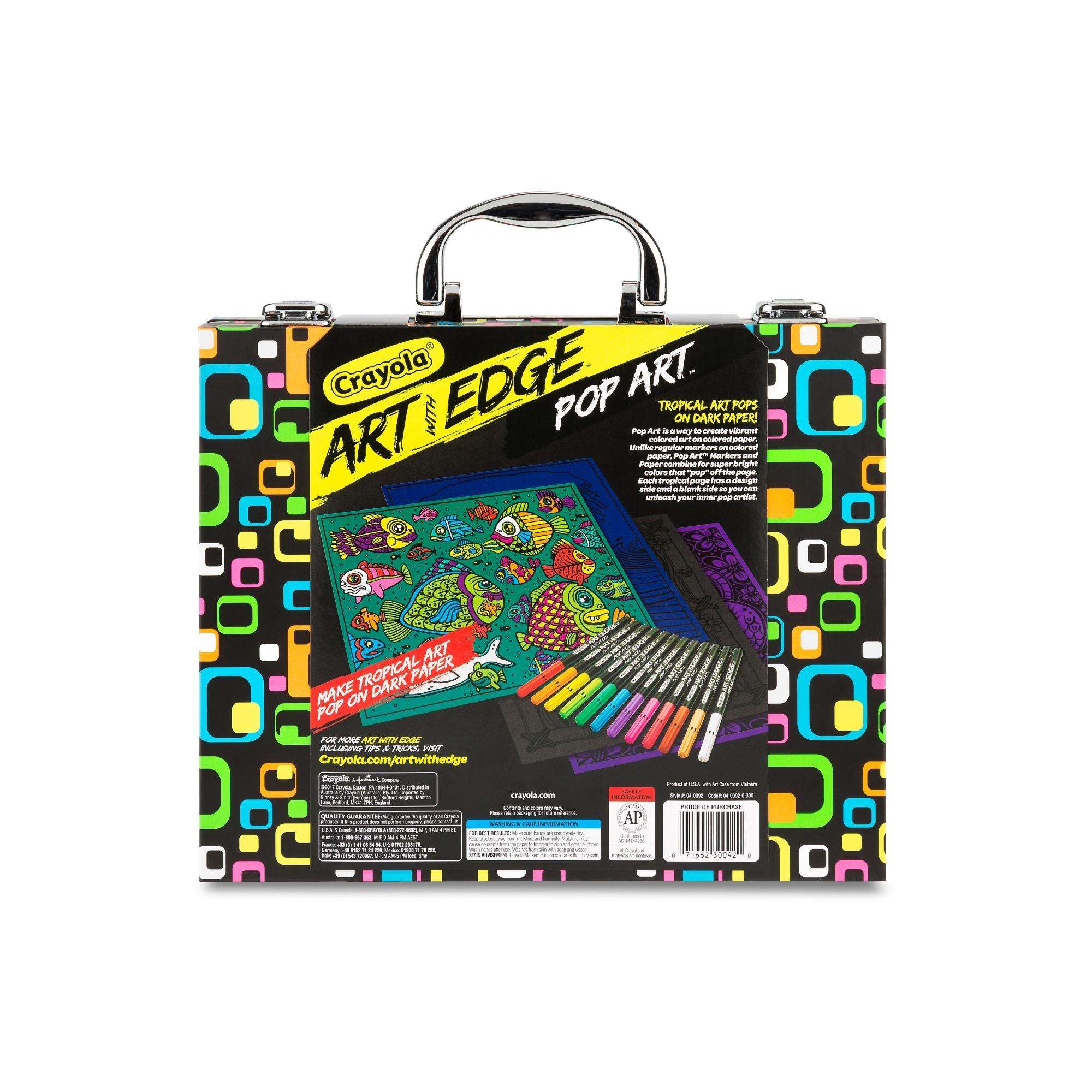 Crayola Art With Edge Pop Art Case, Gift for Kids, Art Set