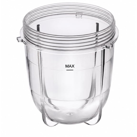 Replacement Blender Cups, Compatible with Magic Bullet 250W MB1001 System, 12oz Short Design, Durable BPA-Free Plastic, Smoothie Making and Food Prep