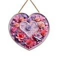 thumbnail image 2 of Mrzhqd 2D Flat Printing Valentines Day Sign Spread Love This Valentine'S Day With A Gorgeous Wooden Hanging Plaque: The Gift For Your Sweetheart, 2 of 6