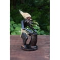 thumbnail image 4 of Handmade Wooden Primitive Tribal Playing Djembe Drum Figurine Statue Funny Sculpture Tiki Bar Handcrafted Unique Gift Decor Accent Figurine Hand Carved, 4 of 6