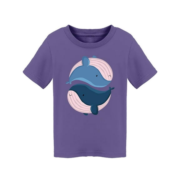 Ying And Yang Whales T-Shirt Toddler -Image by Shutterstock, 2 Toddler