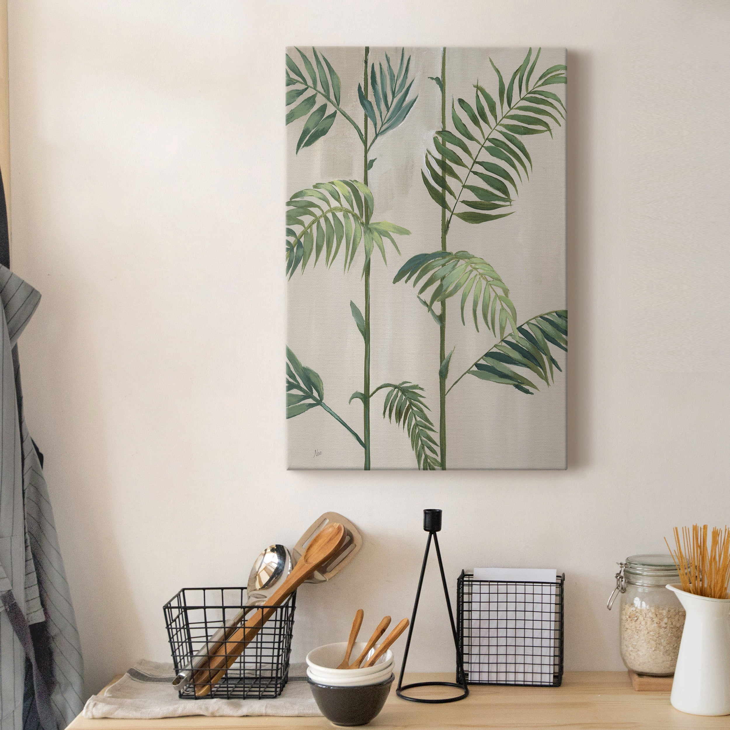 Modern Fronds I Premium Gallery Wrapped Canvas - Ready to Hang - 12 x 18