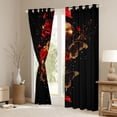 thumbnail image 3 of Castle Fairy Floral Rose Black Out Curtains,Romantic Curtains Pack of 2 (42x63 Each), 3 of 6
