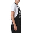 thumbnail image 4 of BBQ Funny Apron for Men - Best Dad Ever - Chef Bib Apron with 2 Pockets, Adjustable Neck Strap and 40" Long Ties - Best for Kitchen Cooking, Grilling, Baking, Gardening - Black, 4 of 7