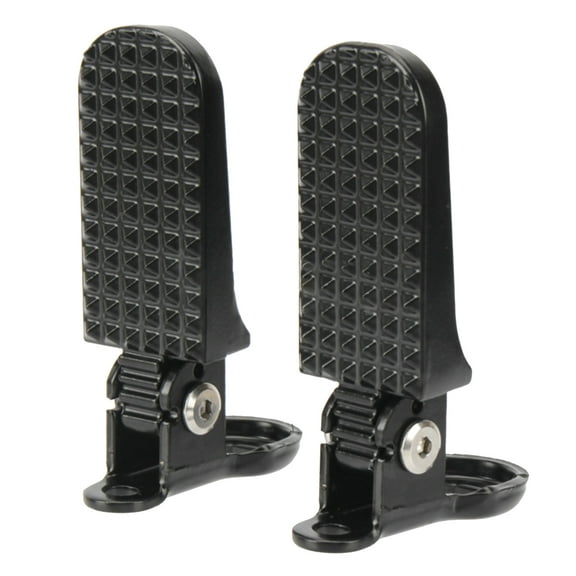 1 Pair Folding Footrest Electric Rear Pedals Replacement Pedals Aluminium Foldable Pegs Electric Scooter Accessory