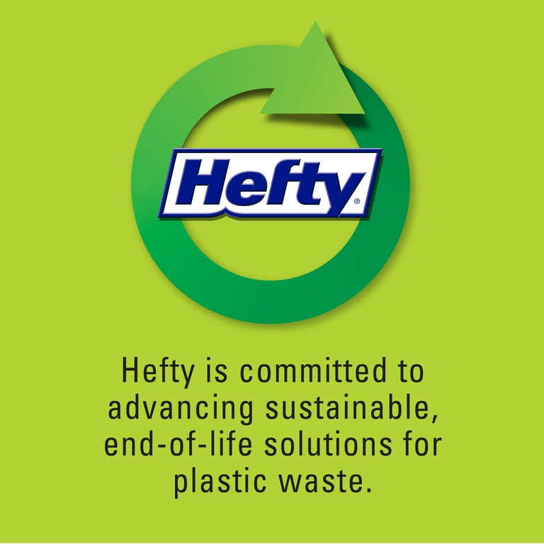 Hefty Recycling Tall Kitchen Trash Bags, Blue, 13 Gallon, Unscented, 60  Count