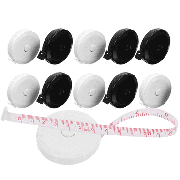 OUNONA 10Pcs Household Small Tape Measure Automatic Telescopic Tape Measure Small Waist Measuring Tape
