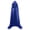 Blue, variant on Adult Satin Hooded Long Cape - Halloween Death Wizard Cosplay Cloak with Tie Neck, Floor-Length Robe for Masquerade & Stage Performance Red 110
