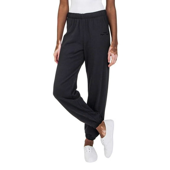 Lazypants Ladies Velour Fleece Jogger Pants 1643765 (Small, Black)