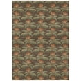 thumbnail image 2 of Addison Rugs Chantille Indoor/Outdoor Transitional Floral Chocolate Machine Washable Rectangle Rug, 9' x 12', 2 of 7