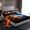 Blue Orange Black, variant on Manfei Baseball Game Bed Sheets,Ball Sport King Sheets,White Deepblue Sheet Set For Girls Kids,Super Cozy Room Decor,4 Pieces