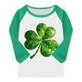 thumbnail image 4 of Hauts Décontractés Élégants à Manches Raglan pour Garçons Filles, T-Shirt Graphique de la Saint-Patrick pour Enfants, Blouses à Manches Longues Col Rond pour Tout-Petits Jeunes, Doux Respirant pour l'École Usage Quotidien Fête Défilé, 4 of 6