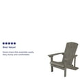 thumbnail image 5 of Flash Furniture Set of 2 Charlestown All-Weather Poly Resin Wood Adirondack Chairs in Gray, 5 of 9