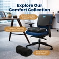 thumbnail image 3 of Everlasting Comfort Wheel Chair Pad, Tail Bone Medical Cushion, Ergonomic Gel Memory Foam, Black, 3 of 9
