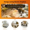 thumbnail image 4 of Patiojoy 25" Electric Fireplace Wall Recessed Electric Heater w/Remote Control Touch Screen Thermostat Timer, 4 of 10