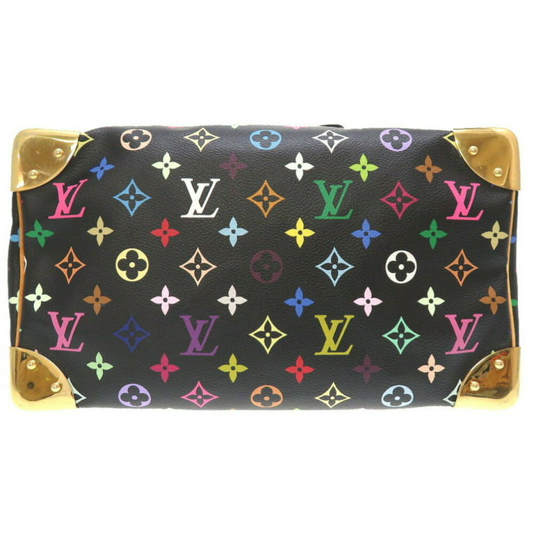 Pre-Owned Louis Vuitton Monogram Multicolor Speedy 30 Noir M92642 Handbag  (Fair) 
