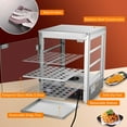 thumbnail image 5 of WeChef 15" Commercial Countertop Food 3-Tier Pizza Warmer with LED Adjustable Lighting Food Heater Display Case Stainless Steel for Buffet Restaurant Pizza Display Case, 5 of 10