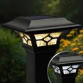thumbnail image 2 of Classy Caps  SLZ223B Kingston  Black Dual Lighted Solar Post Cap (2 PACK), 2 of 9