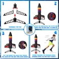 thumbnail image 2 of JUGAAD LIFE Rocket Launcher for Kids, 200 Feet Auto Electric Rocket Toys with Safe Parachute, Outdoor Backyard Toys, Birthday Gifts for Boys & Girls, 2 of 7