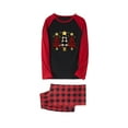 thumbnail image 2 of Odeerbi Christmas Pajamas for Family Holiday Long Sleeve Family Christmas Pajamas Matching Sets Mom Plaid Printed Tops Pants Set Two-Piece Sleepwear Xmas Family Matching PJs Set Multicolor, 2 of 3