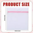 thumbnail image 3 of 2PCS Extra Large Mesh Laundry Bags – 1 Pack 35” x 35” Heavy Duty Net Washing Bag with Zipper for Delicate Clothing, Bedding, Toys, and More, Laundry Bags, 3 of 8