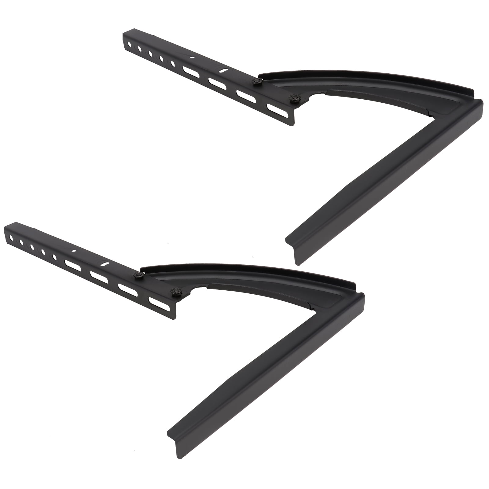EXHUMKY Adjustable Black Metal Desk Riser Stand, Holder for Office and Hotel Use, 1 Set