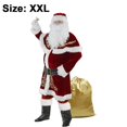 thumbnail image 1 of Conjunto de disfraz de Papá Noel para hombre, traje de Papá Noel de terciopelo de lujo para adulto, 1 of 5