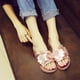 thumbnail image 5 of Zapatos planos de color sólido con zapatillas de flores grandes con lentejuelas a la moda de verano para mujer Wmkox8yii  hj789, 5 of 7