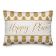 thumbnail image 2 of Creative Products Happy Place Yellow Pineapples Print 14x20 Indoor / Outdoor Pillow, 2 of 3