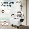 thumbnail image 6 of 2-in-1 Adjustable Height Bedside Commode Commode Toilet Potty Chair for Adults, 6 of 20