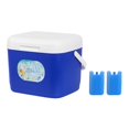thumbnail image 3 of Nevera portátil clásica impermeable de 15 l para bebidas frías y calientes, ideal para picnics en la playa. Azul, 3 of 8