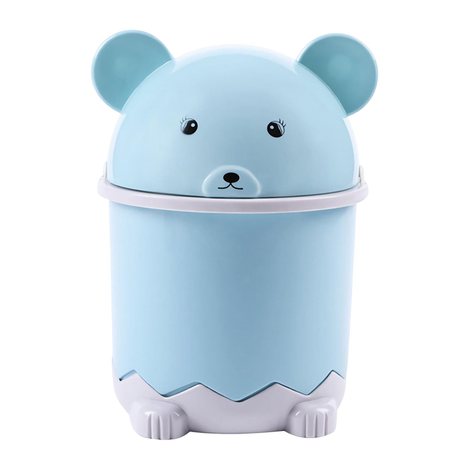 Cartoon Cute Big Eyes Trash Can Garbage Bin Home Office Rubbish Bin  Bathroom Garbage Bag Container Waste Bucket Kitchen Dustbin